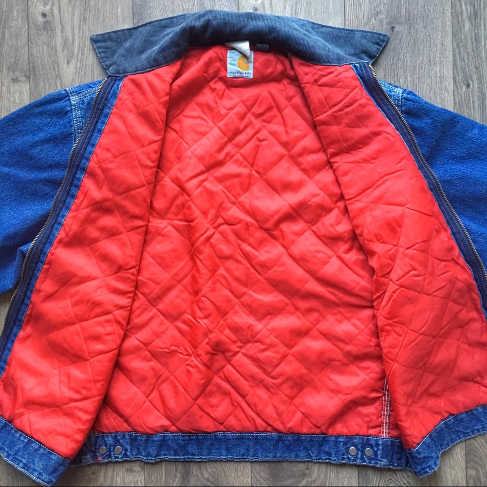 **SOLD** Vintage Carhartt ‘89 Denim Detroit Jacket - Picture 3 of 8